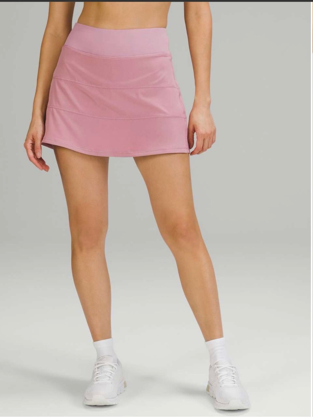Lululemon Pace Rival Mid-Rise Skirt 15" Length
Pink Taupe SZ. 8 EUC